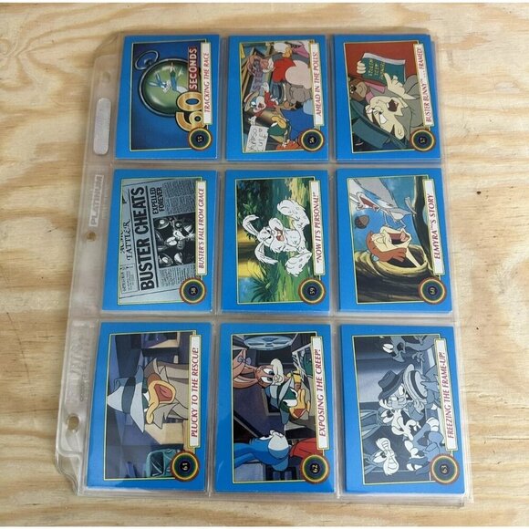 1991 Topps Tiny Toon Adventures 88 Card Set 77 Base cards & 11 stickers - Picture 6 of 9
